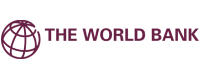 Plum colored World Bank logo on a white background