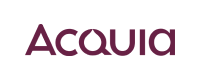 Plum color Acquia logo on a white background